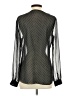 L'Agence 100% Polyester Polka Dots Black Long Sleeve Blouse Size S - photo 2