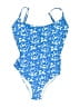 Unbranded Print Blue One Piece Swimsuit Size  34I - photo 1