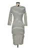 Forever 21 Stripes Gray Casual Dress Size M - photo 2