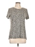 Zoe+Liv Animal Print Gray Short Sleeve T-Shirt Size L - photo 1