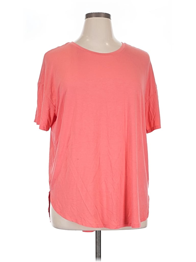 Pre-owned Time And Tru Active T-shirt In Pink