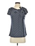 Liz McCoy Blue Short Sleeve Blouse Size S - photo 1