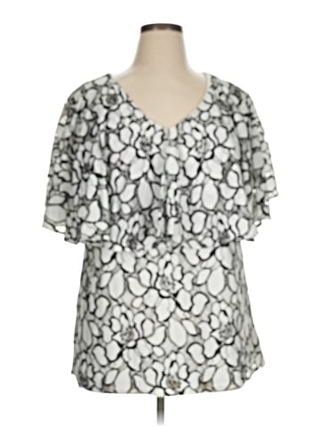 Jessica London Short Sleeve Blouse (view 1)