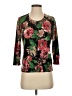 Talbots Floral Black Cardigan Size S - photo 1