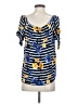 Maurices 100% Rayon Blue Short Sleeve Blouse Size S - photo 2
