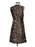 J.Crew 100% Polyester Animal Print Brown Cocktail Dress Size 0 - photo 2