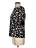 CeCe Floral Black Short Sleeve Blouse Size S - photo 5