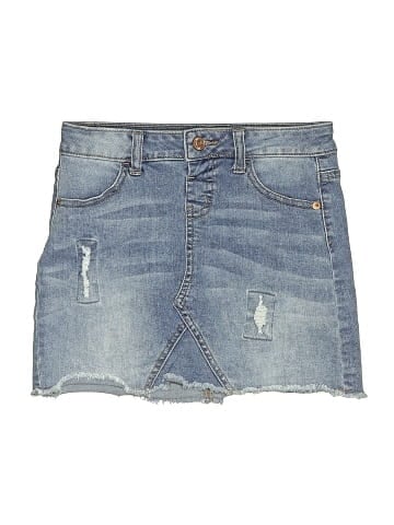 Justice Denim Skirt (view 1)