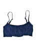 Splendid Chevron-herringbone Blue Swimsuit Top Size S - photo 1