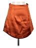 Dèluc Solid Orange Casual Skirt Size S - photo 1
