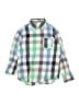 Crewcuts Checkered-gingham Green Long Sleeve Button-Down Shirt Size 12 - photo 1