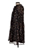 Lark + Grey 100% Polyester Paisley Black Casual Dress Size L - photo 5