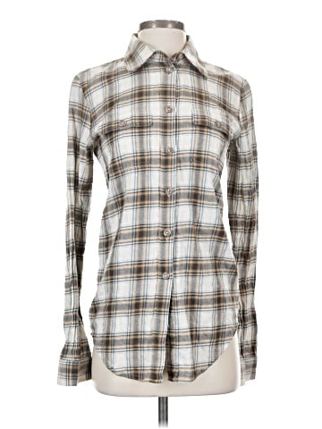 Elizabeth and James Long Sleeve Button-Down Shirt (view 1)