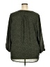 Monday Fun 100% Polyester Green Long Sleeve Blouse Size 2X - photo 2