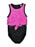 Weissman Polka Dots Pink Black Bodysuit One size - photo 1