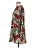 Zara Basic 100% Polyester Print Burgundy Casual Dress Size L - photo 5