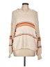 Hem & Thread Stripes Ivory Poncho Size L - photo 1