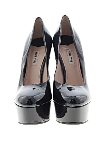 Miu Miu Patent Leather Platform Heels (view 2)