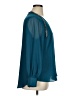 Jennifer Lopez 100% Polyester Teal Long Sleeve Blouse Size XL - photo 4
