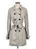 Kensie 100% Polyester Gray Trenchcoat Size S - photo 1