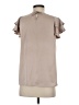 Assorted Brands 100% Polyester Tan Short Sleeve Blouse Size S - photo 2