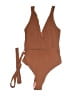 Unbranded Solid Brown One Piece Swimsuit Size XXS (estimated) - photo 1
