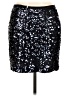 London Jean 100% Polyester Stars Black Formal Skirt Size 8 - photo 2