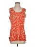 Neiman Marcus Orange Sleeveless Blouse Size S - photo 1