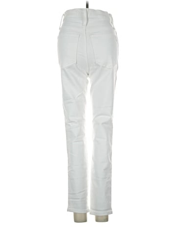 Madewell 10" High-Rise Skinny Crop Jeans in Pure White: Button-Front Edition (view 2)