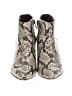 Clarks 100% Leather Animal Print Ivory Ankle Boots Size 6 1/2 - photo 2