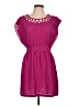 Forever 21 100% Polyester Solid Pink Cocktail Dress Size L - photo 1