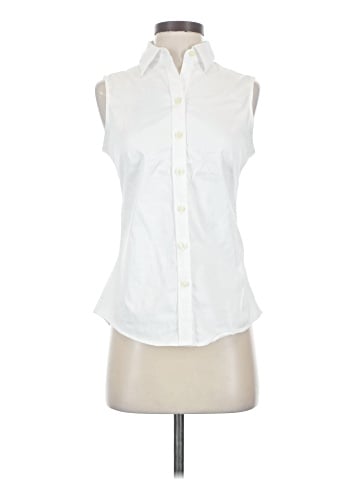 Banana Republic Factory Store Sleeveless Button-Down Shirt (view 1)