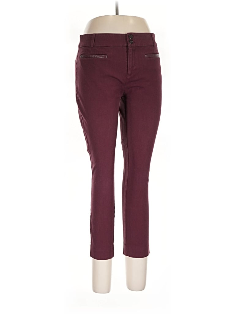 Pre-owned Anthropologie Casual Pants In Burgundy