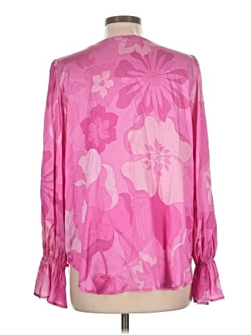 Tucker Long Sleeve Silk Top (view 2)
