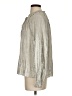 Current Air 100% Polyester Metallic Silver Long Sleeve Blouse Size S - photo 5