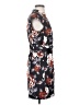 Theory 100% Polyester Print Black Cocktail Dress Size 4 - photo 4