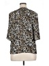 Investments 100% Polyester Animal Print Ivory 3/4 Sleeve Blouse Size XL (petite) - photo 2