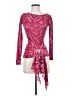 FUZZI 100% Nylon Pink Long Sleeve Top Size XS - photo 1