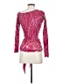 FUZZI 100% Nylon Pink Long Sleeve Top Size XS - photo 2