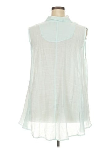 New Directions Sleeveless Button-Down Shirt (view 2)