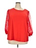 CeCe Red 3/4 Sleeve Top Size 3X - photo 1
