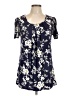 Assorted Brands Blue Short Sleeve Blouse Size L - photo 1