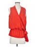 MICHAEL Michael Kors 100% Polyester Red Sleeveless Blouse Size S - photo 1