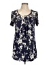 Honeyme Blue Short Sleeve Blouse Size L - photo 1