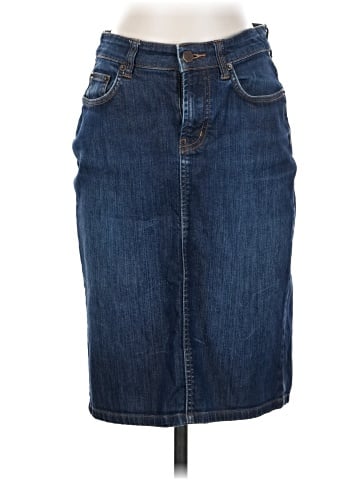 Garnet Hill Denim Skirt (view 1)