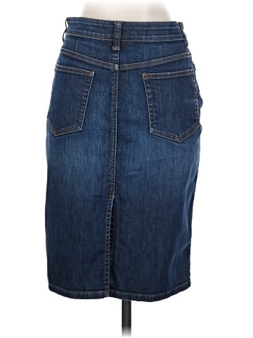 Garnet Hill Denim Skirt (view 2)