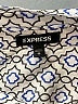Express Print Blue Long Sleeve Blouse Size M - photo 7
