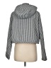 Shein 100% Polyester Checkered-gingham Silver Jacket Size 6 - photo 2
