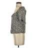 Lush 100% Rayon Black Short Sleeve Blouse Size S - photo 5