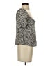Lush 100% Rayon Black Short Sleeve Blouse Size S - photo 4